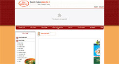 Desktop Screenshot of binhtayfood.com