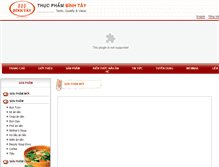 Tablet Screenshot of binhtayfood.com